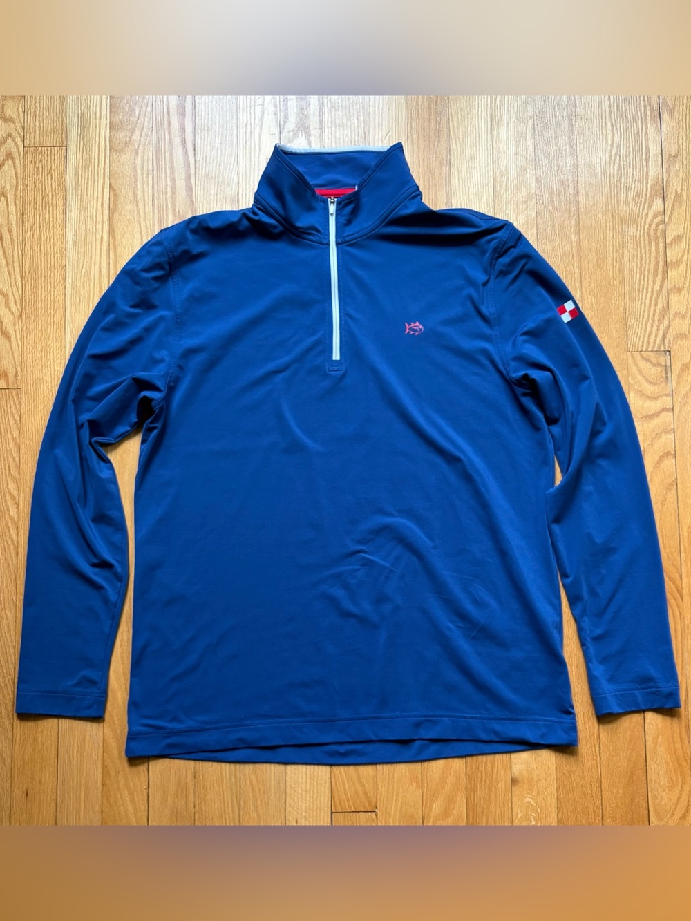 Southern Tide Men’s 1/4 Zip Up Performance Pullover Large Blue